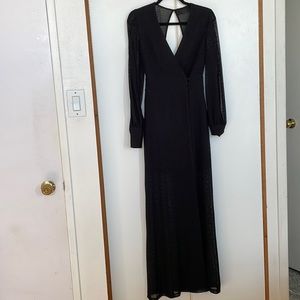 Black long maxi dress